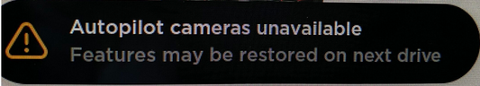 Tesla "Autopilot Cameras Unavailable" Guide to clear alert