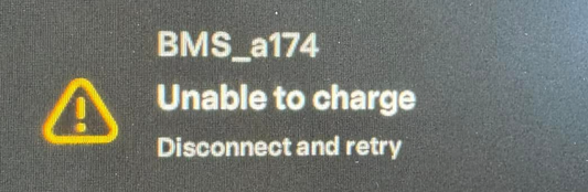 Tesla BMS_a174 "Unable to charge" Guide to fix
