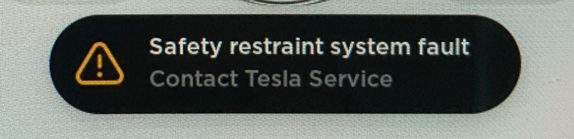 Tesla "Safety restraint system fault" Guide to fix