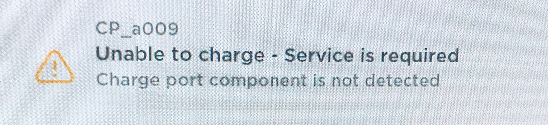 Tesla "Unable to Charge" CP_a009 How to reset