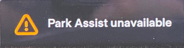 Tesla "Park assist unavailable" Guide to fix