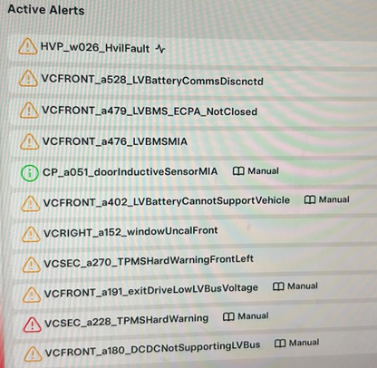 Tesla "HVP_w026_HvilFault" alert clear
