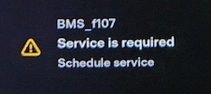Behebung der Tesla BMS_w107-Warnung „Wartung erforderlich“