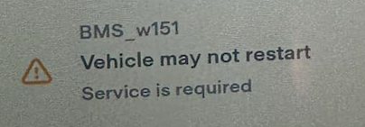 Tesla "BMS_w151 Vehicle may not restart" (BMS_f151, BMS_a151)