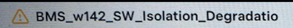 Tesla BMS_w142 alert clear