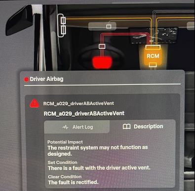Clear Tesla RCM_a029 alert (Remote diagnosis and support to fix)
