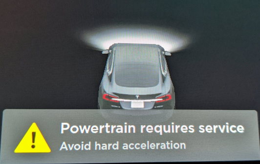 Tesla "Powertrain requires service" Alert