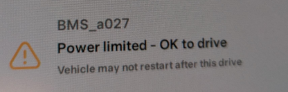 Tesla "BMS_a027" alert clear