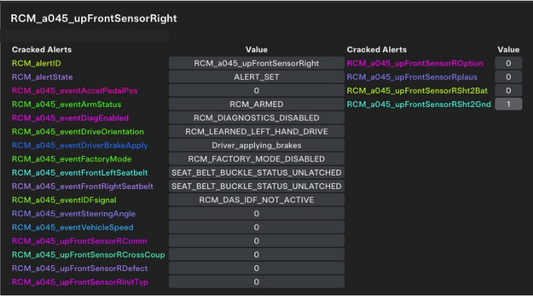 Tesla RCM_a045_upFrontSensorRight