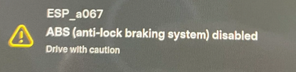 Tesla-Warnung „ABS (Antiblockiersystem) deaktiviert“ beheben