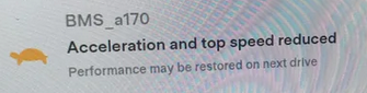 Tesla-Warnung „Beschleunigung und Höchstgeschwindigkeit reduziert“ behoben