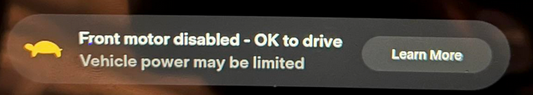 Tesla-Warnung „Frontmotor deaktiviert“ beheben